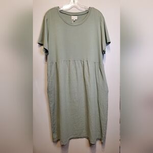 270. NWT - Lina Tomei Cotton Linen Dress